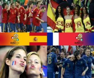 yapboz İspanya - Fransa, çeyrek final, Euro 2012